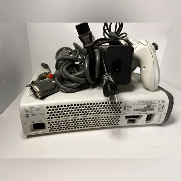 Microsoft Xbox Console with Controller and cords. 60GB. Some staining. Tested